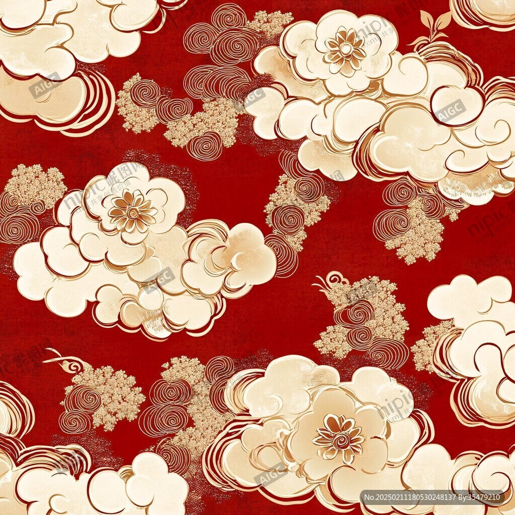 云纹大花