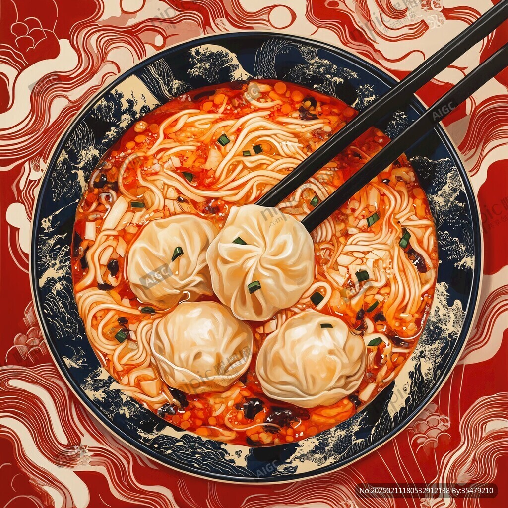 点心面插画