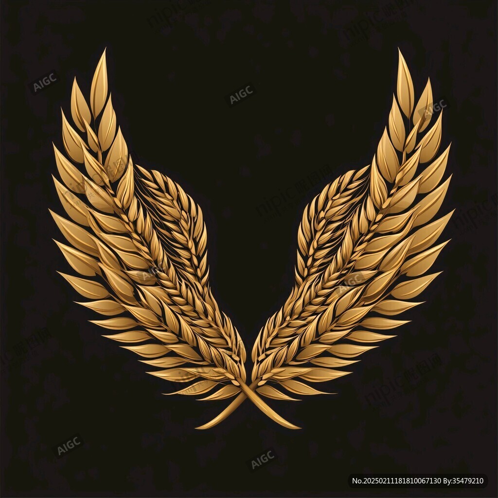 金色麦logo穗