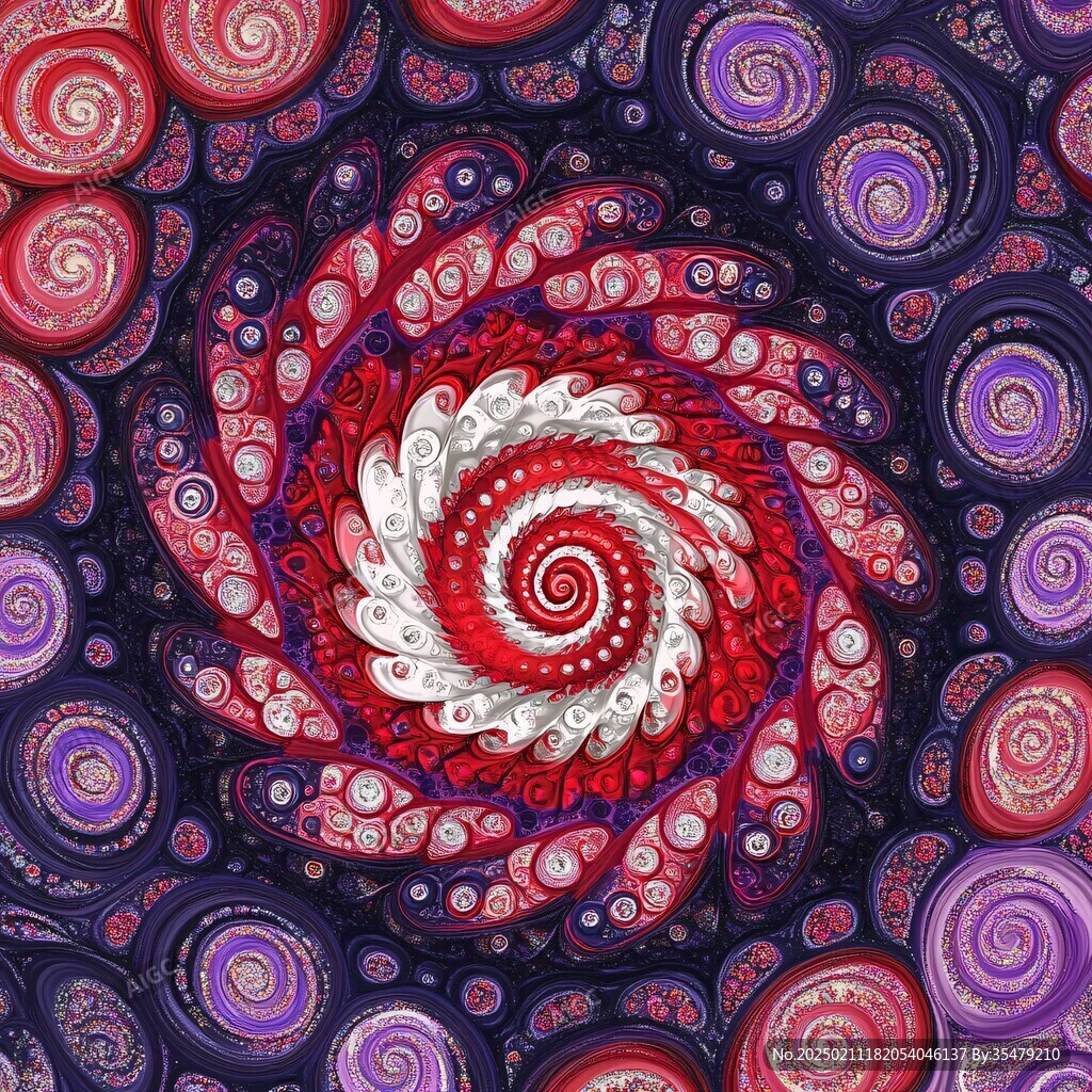 3d印花旋涡背景