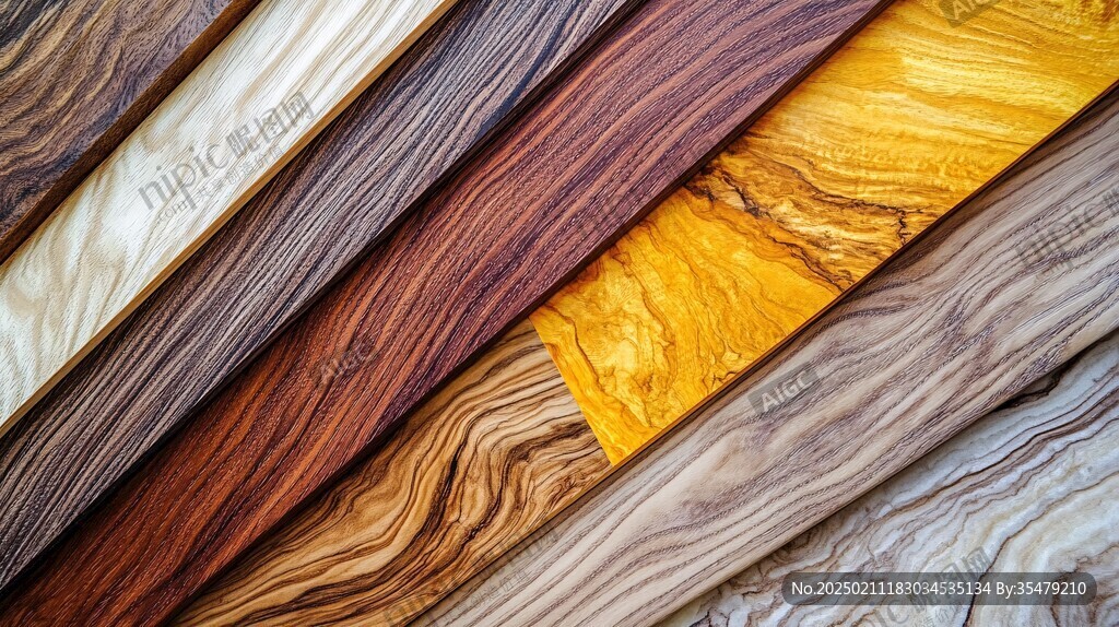 多种颜色木板木材