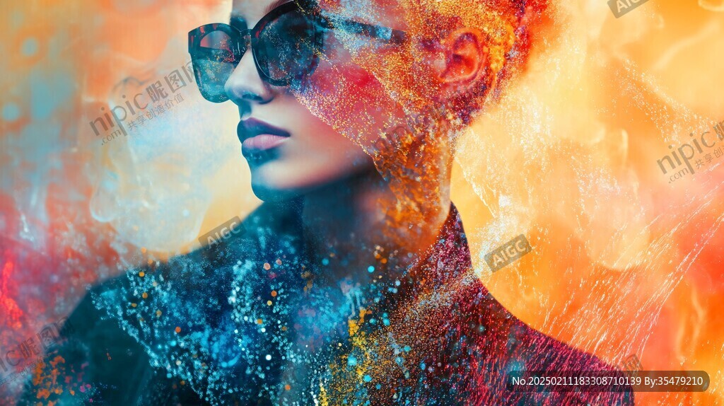 创意酷炫特效晕染印刷