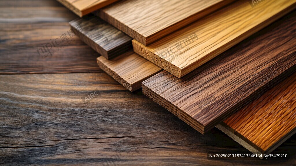多种颜色木板木材
