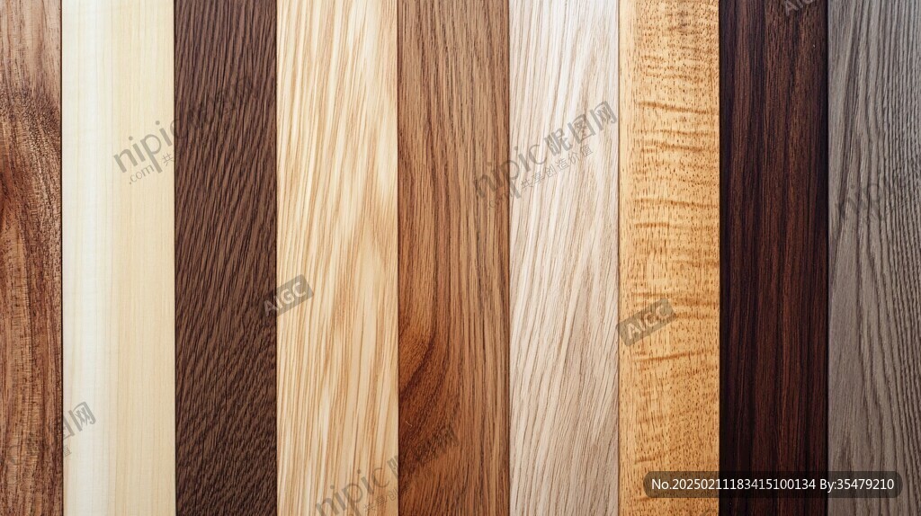 多种颜色木板木材