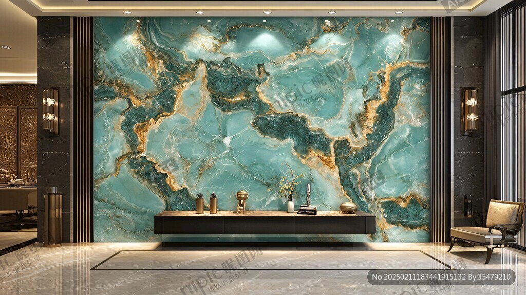 轻奢大理石背景墙