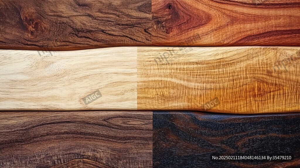 多种颜色木板木材