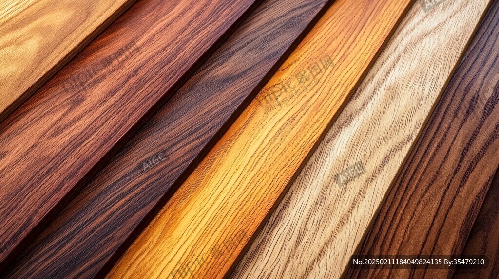 多种颜色木板木材