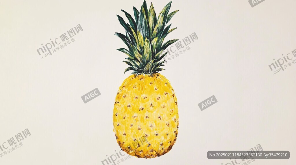 手绘菠萝壁纸