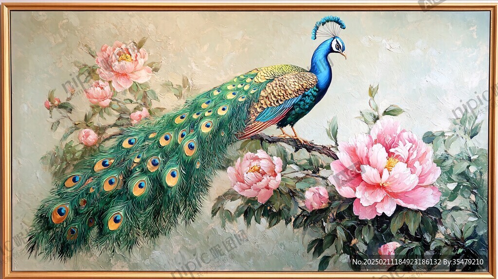 油画山水花鸟动物画