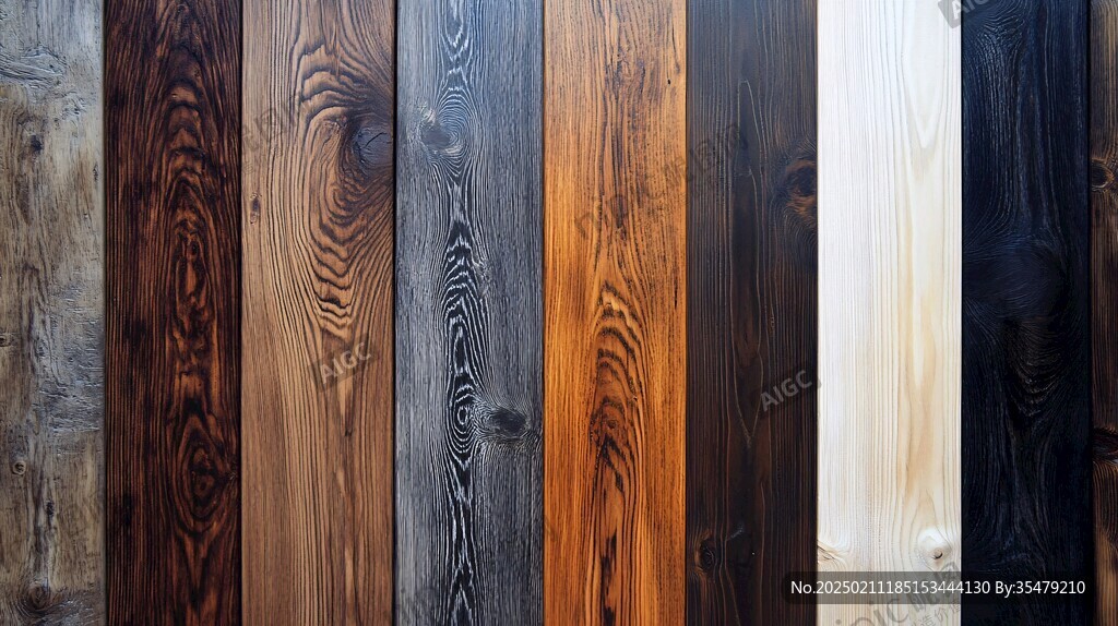 多种颜色木板木材