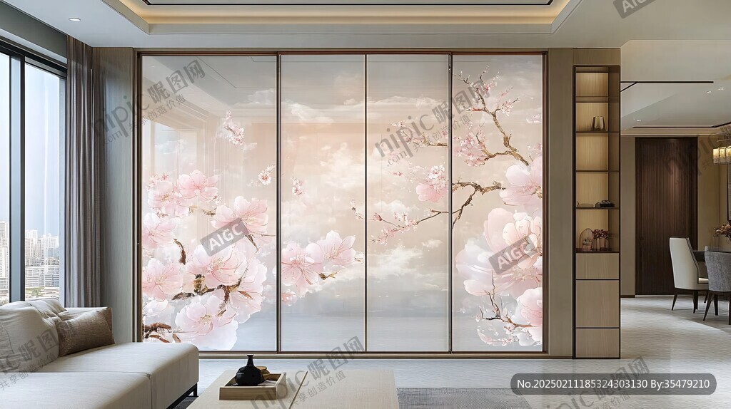 桃花壁纸壁画