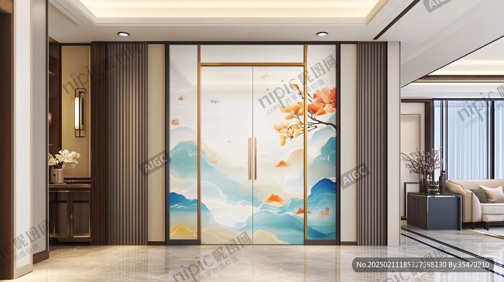 隔断大厅壁画