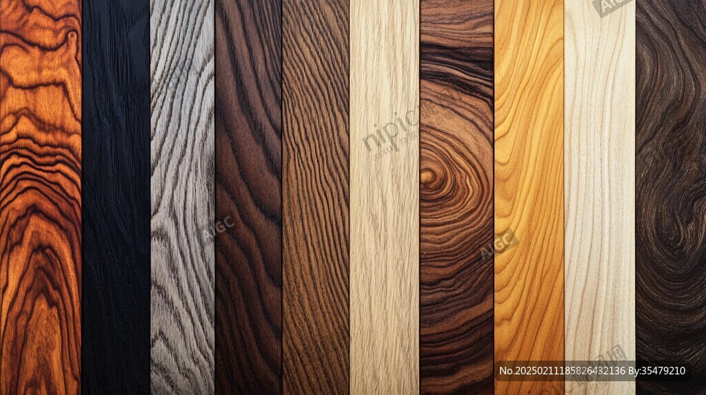 多种颜色木板木材