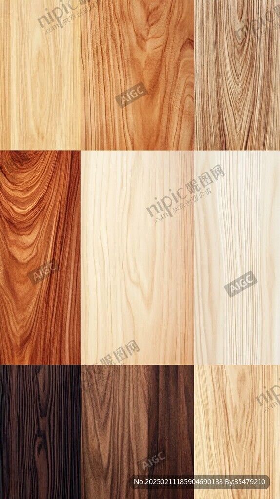 多种颜色木板木材