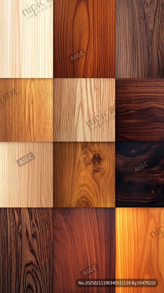 多种颜色木板木材