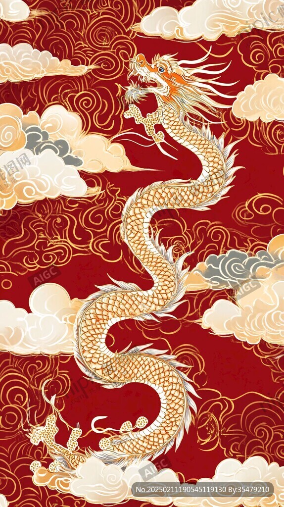 龙凤呈祥插画