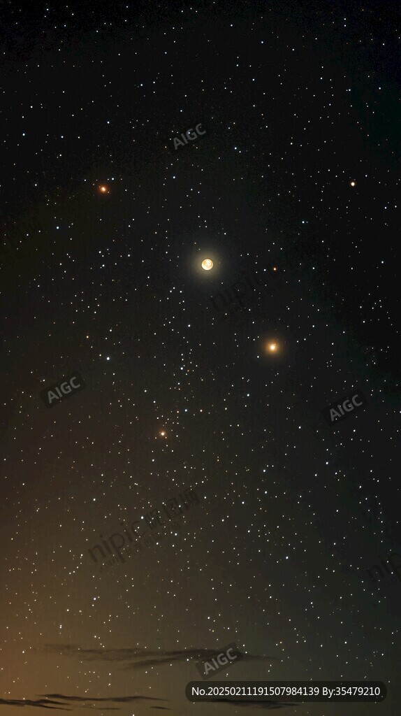 创意夜晚星点流星