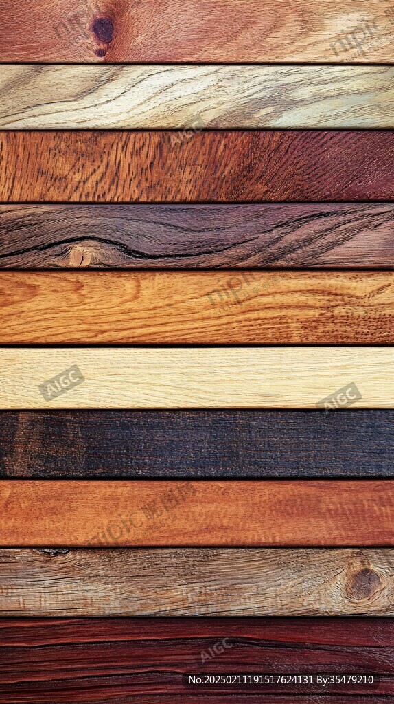 多种颜色木板木材