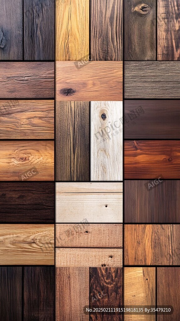 多种颜色木板木材