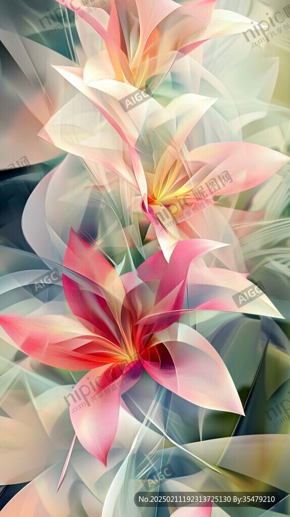幻彩抽象花