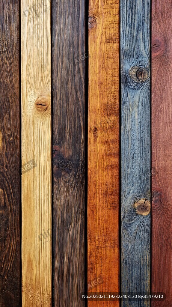 多种颜色木板木材