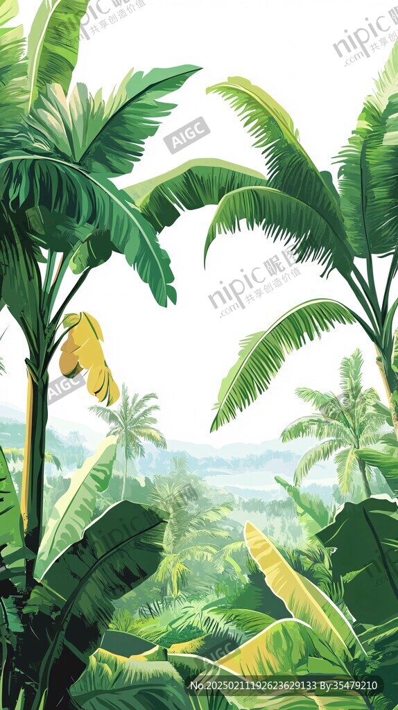 热带雨林插画