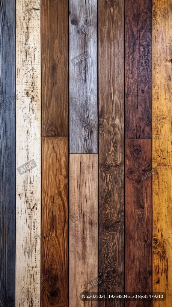 多种颜色木板木材