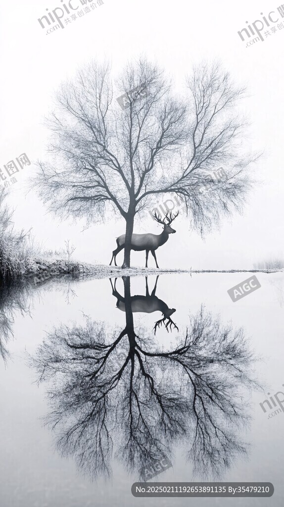 梦幻白鹿