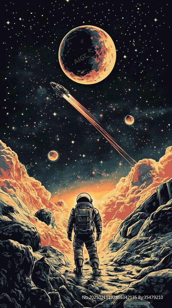科幻题材插画