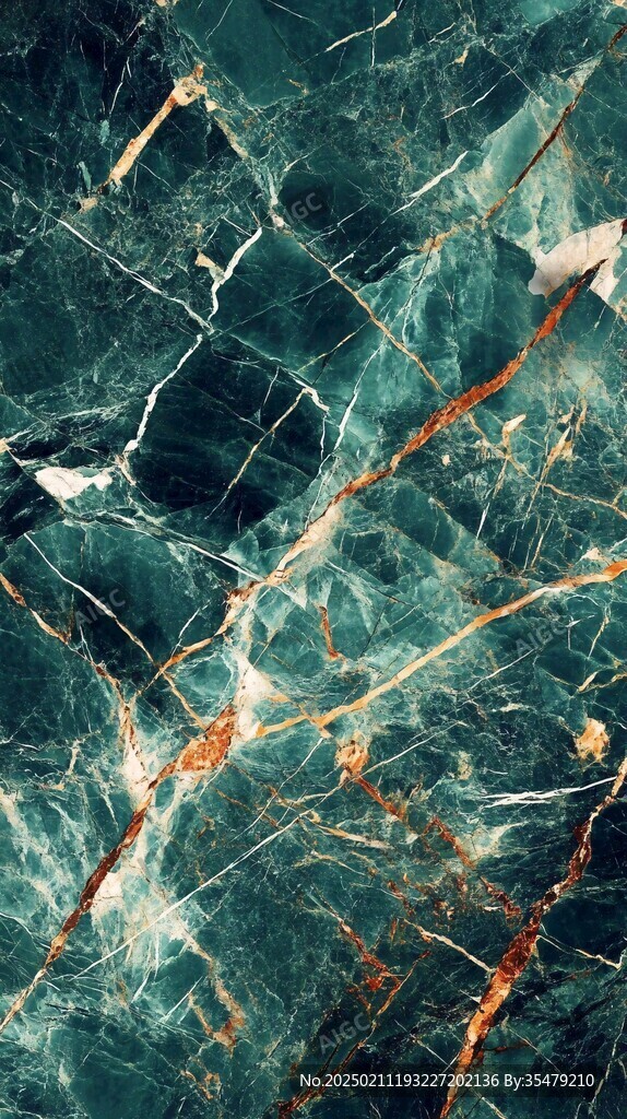 蓝色透光大理石装饰画