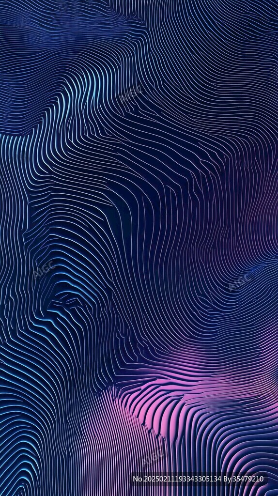 炫彩波浪蓝色渐变纹理