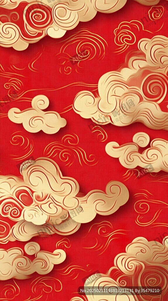 宋代云图高端云纹装饰