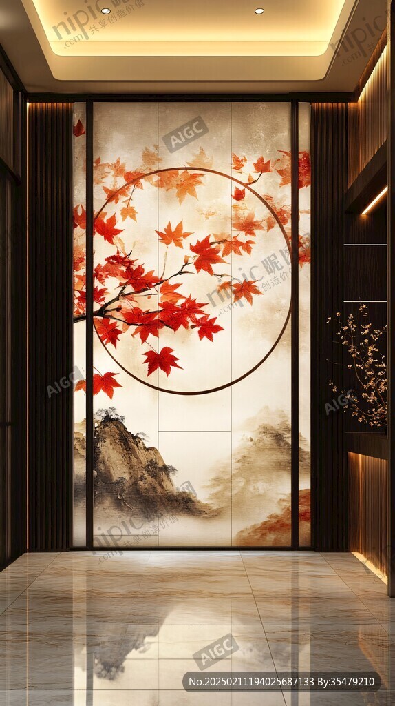 电梯间装饰画壁画