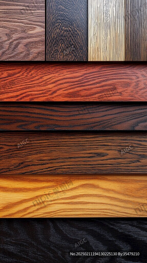 多种颜色木板木材