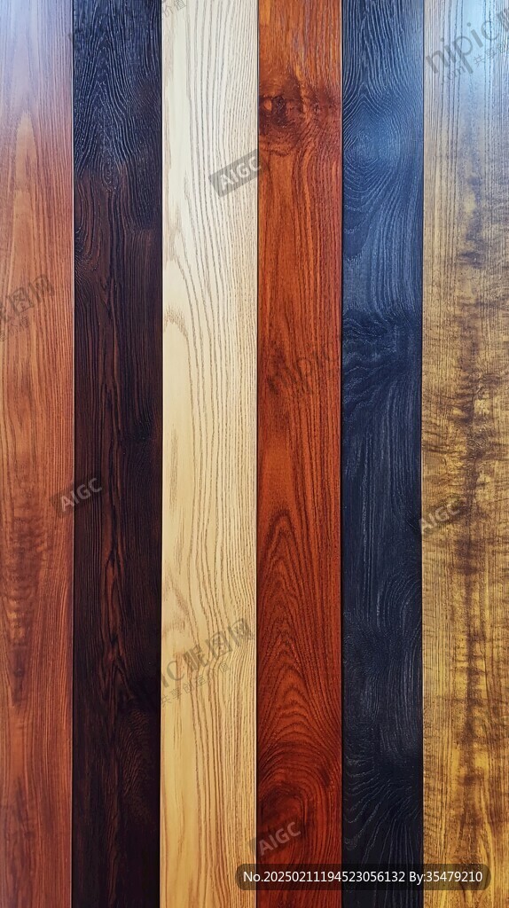 多种颜色木板木材