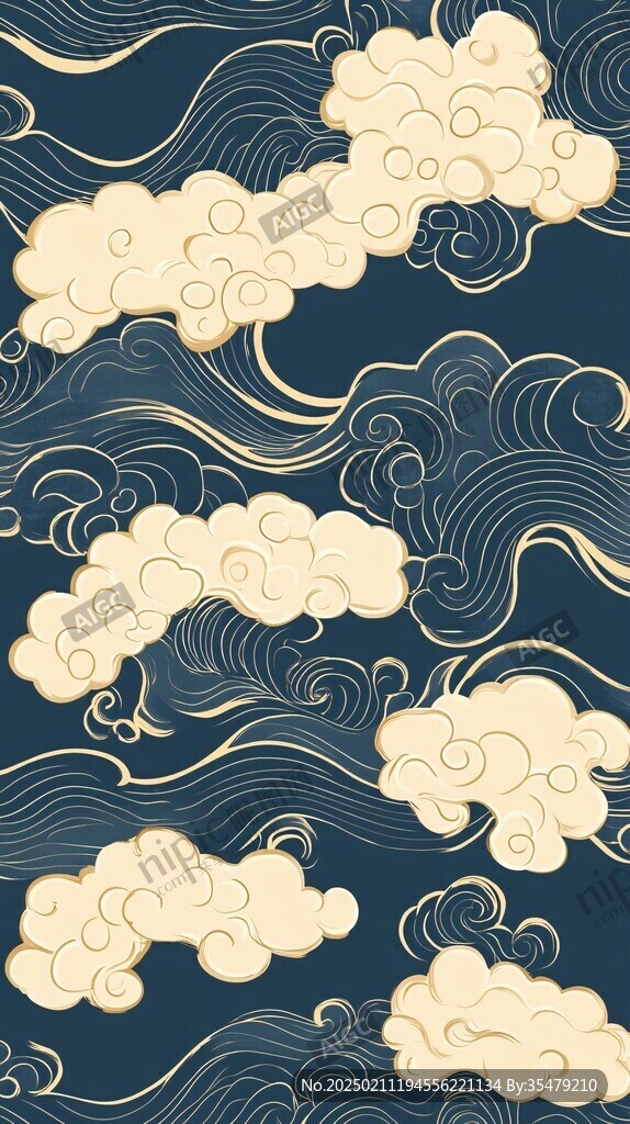 宋代云图高端云纹装饰