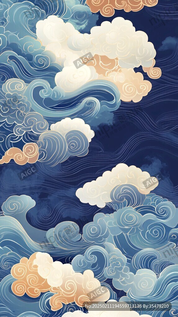 宋代云图高端云纹装饰