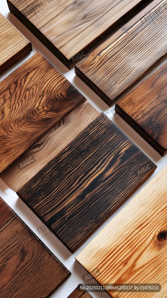 多种颜色木板木材