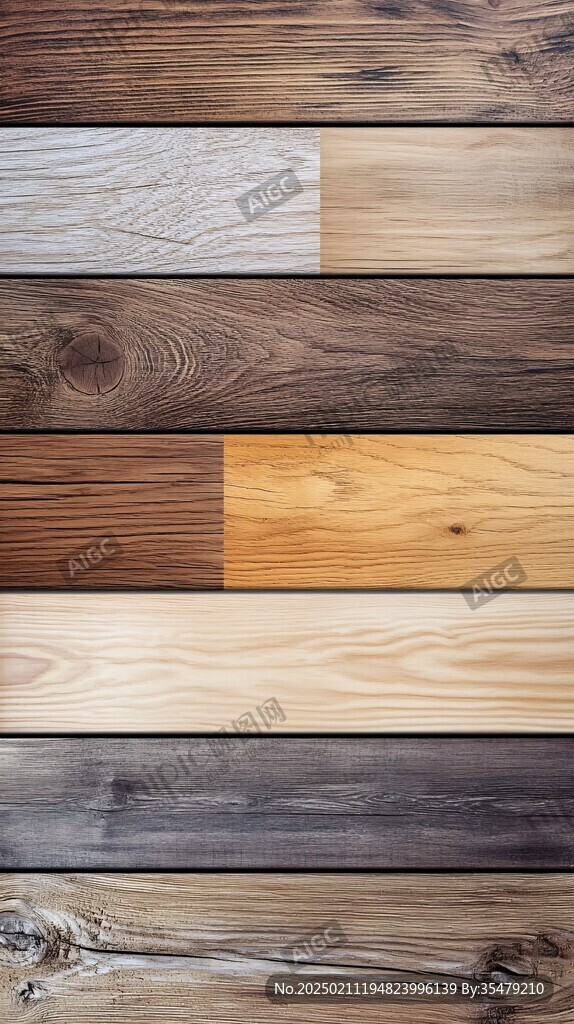 多种颜色木板木材