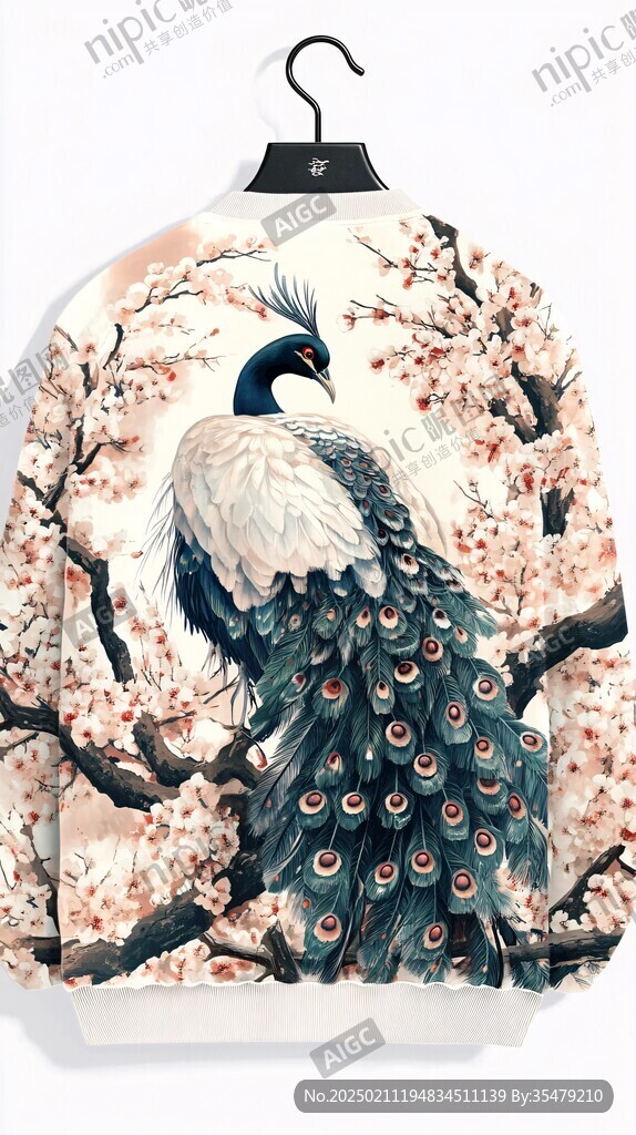 鸳鸯服装插画