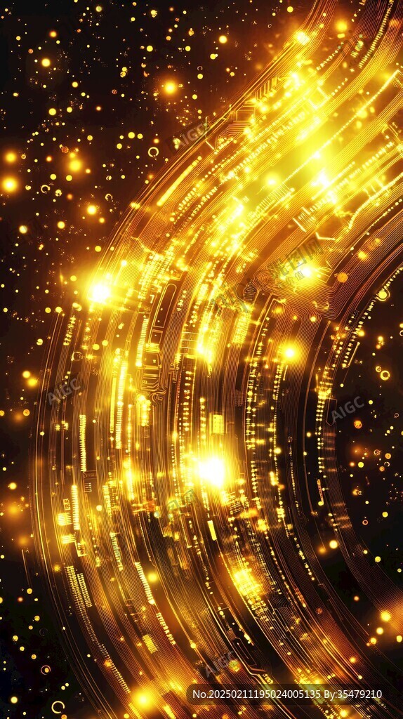 金色无限科技背景
