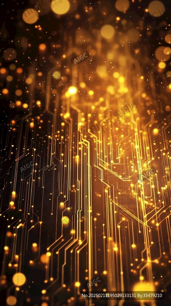 金色无限科技背景