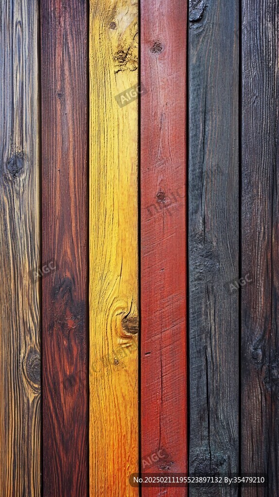 多种颜色木板木材