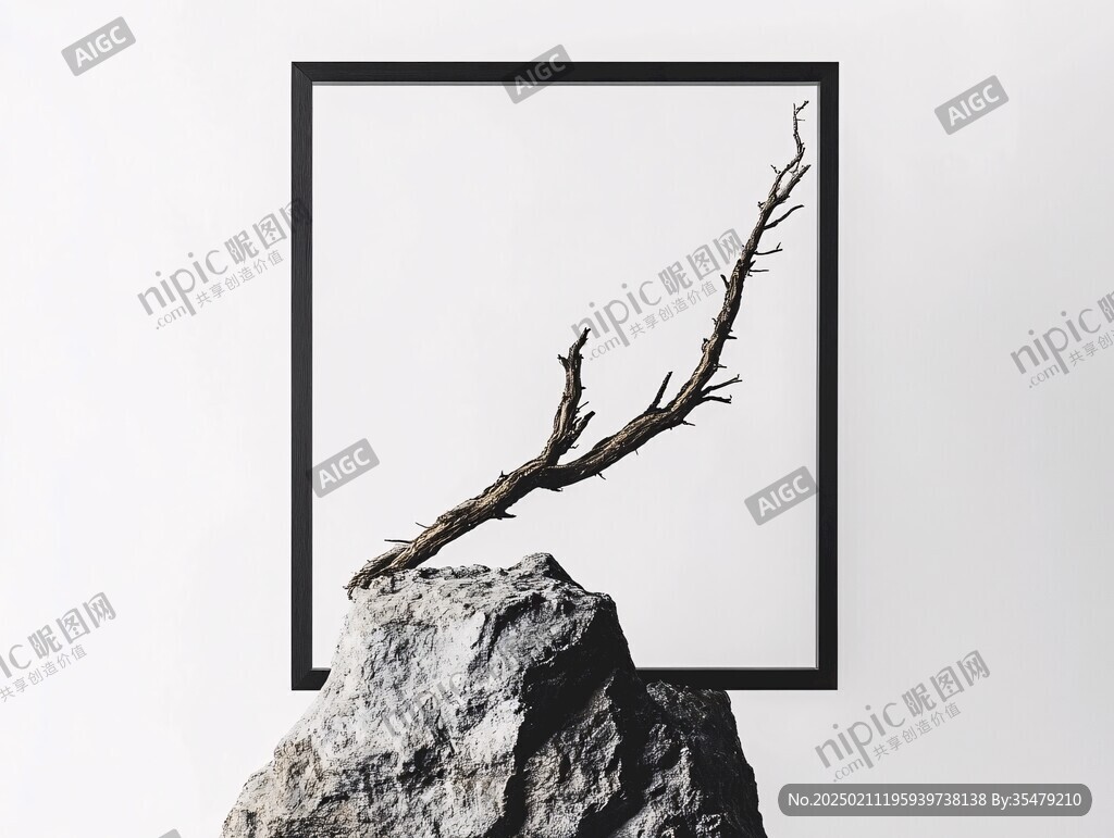 枯枝挂画