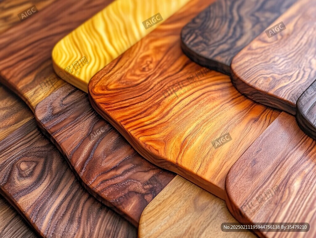 多种颜色木板木材