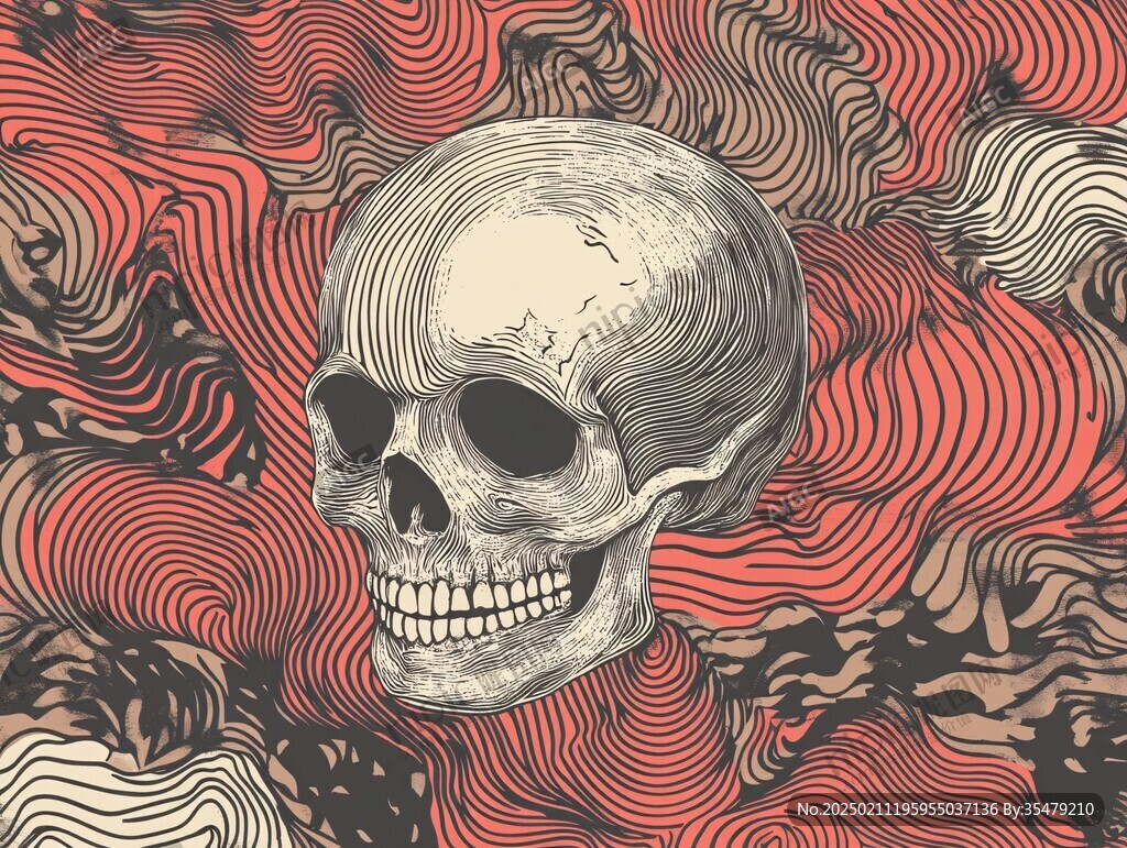 骷髅插画