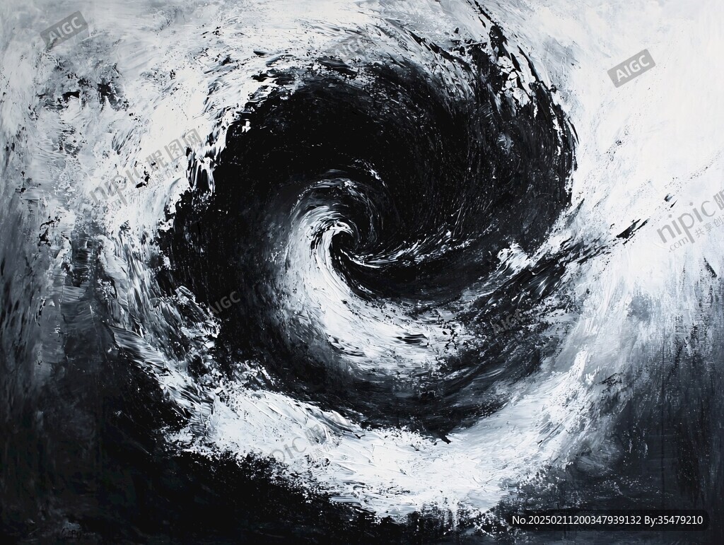 漩涡油画