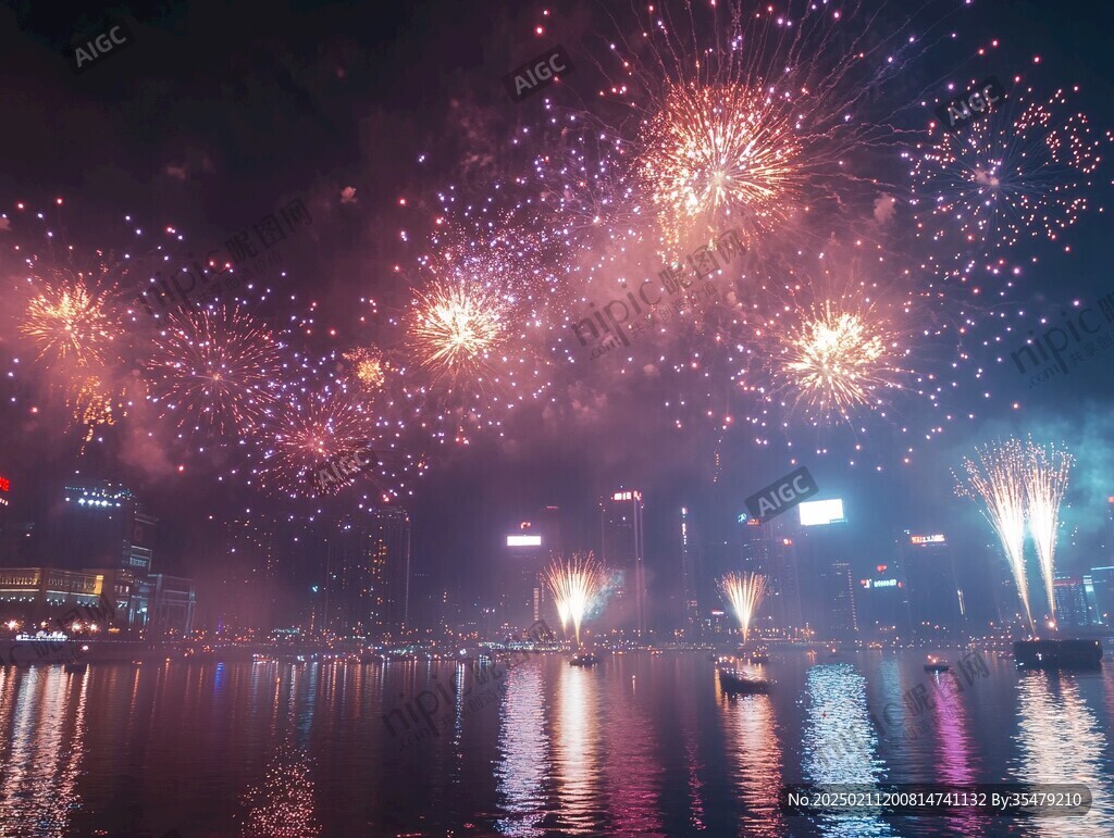 维多利亚湾新年快乐