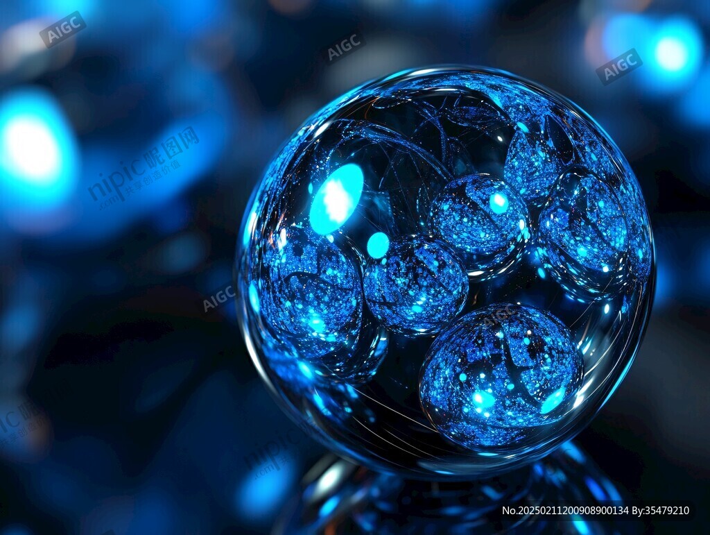 科技感水晶球