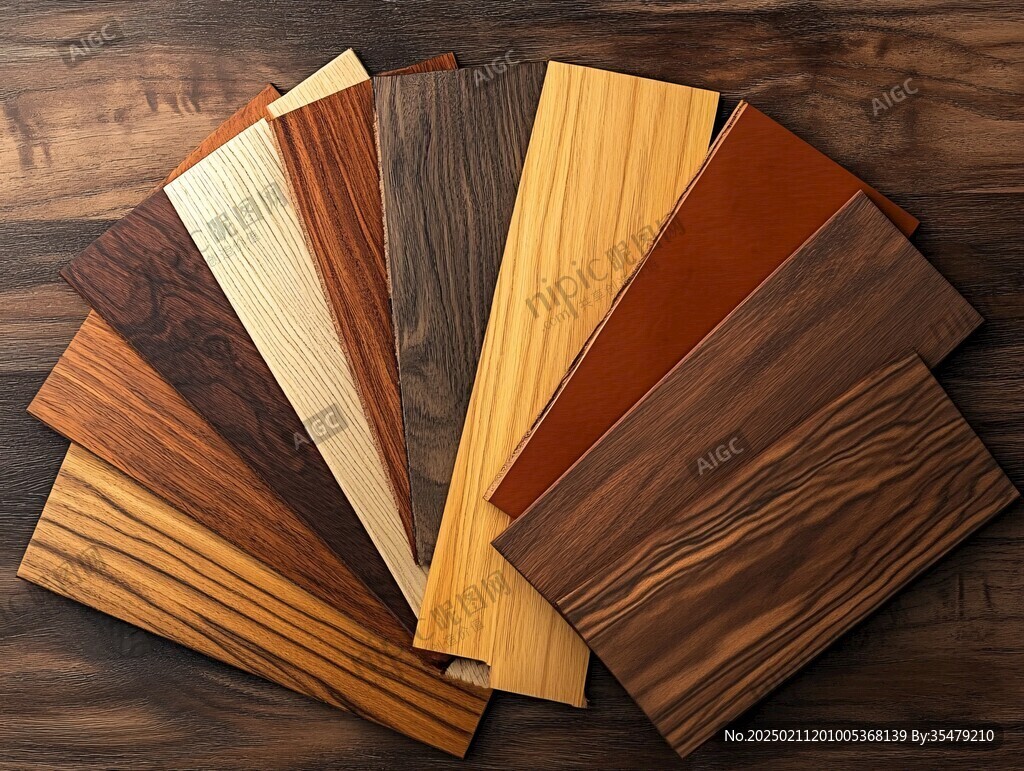 多种颜色木板木材